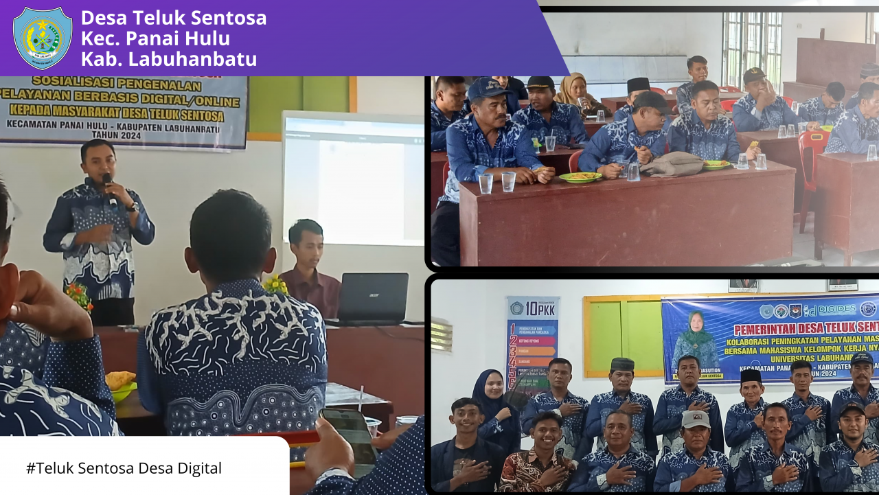 Sosialisasi Aplikasi Digital Desa bersama Mahasiswa Magang Universitas Labuhanbatu