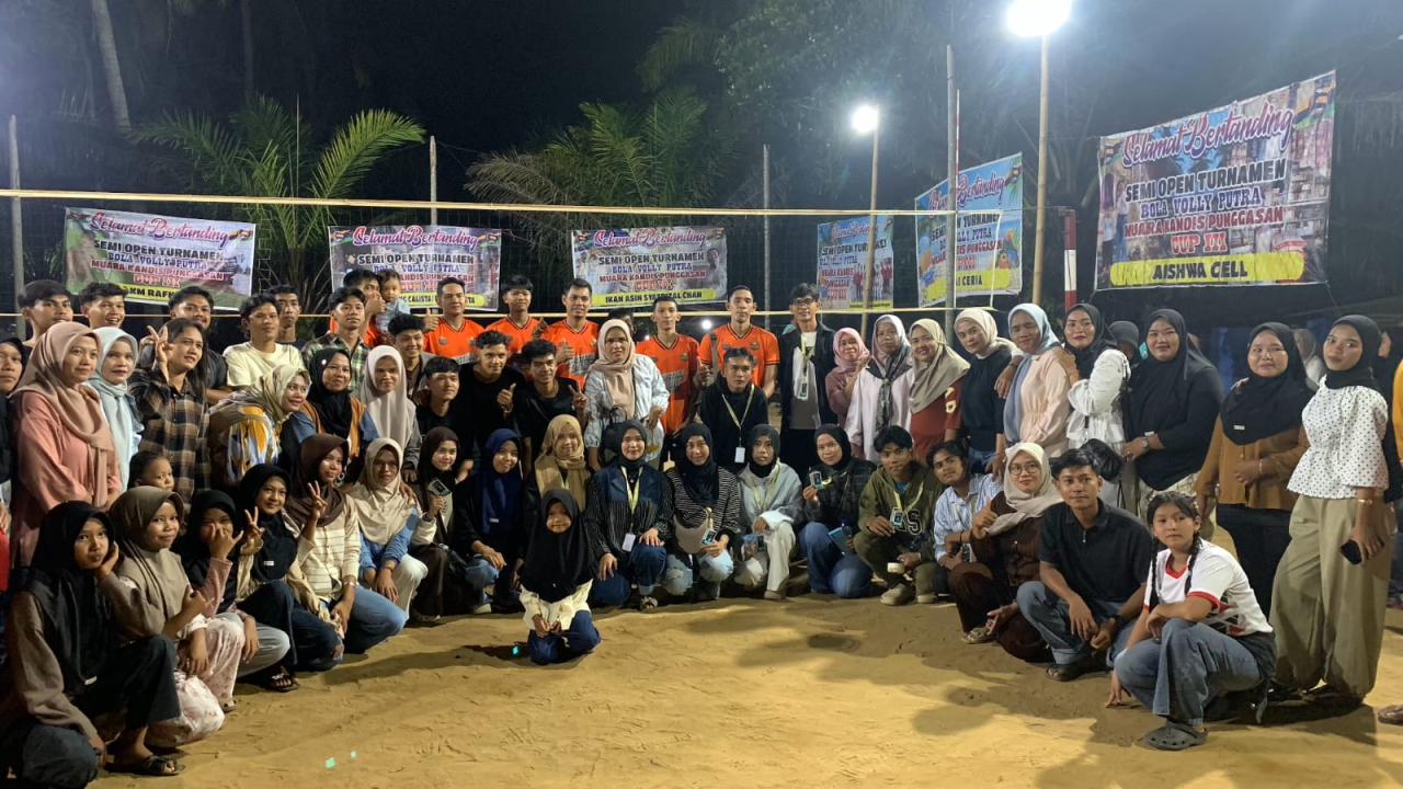 Mahasiswa KKN UNU Sumbar Kelompok 4 Dukung Tim Voli PPLGM di Turnamen Muara Kandis Cup 2 Tahun 2026
