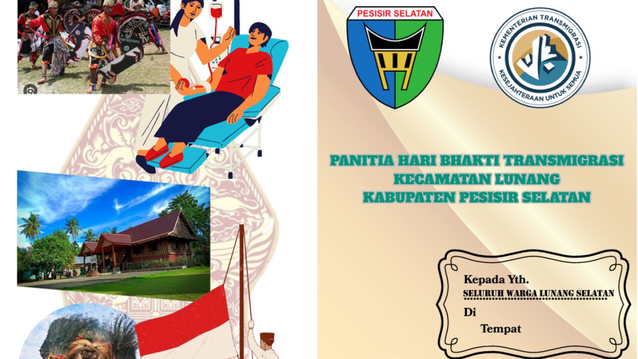 UNDANGAN HARI BHAKTI TRANSMIGRASI KECAMATAN LUNANG