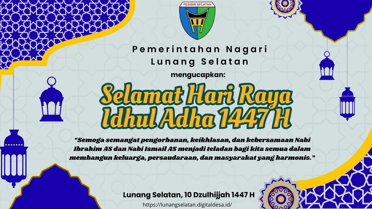 SELAMAT HARI RAYA IDUL ADHA 1447 H