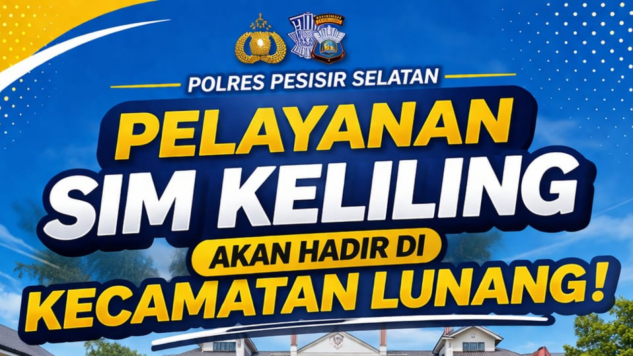 PELAYANAN SIM KELILING HADIR DI KECAMATAN LUNANG