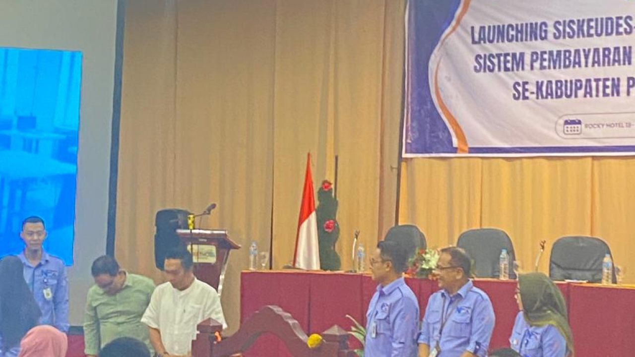 LAUNCHING SISKEUDES-LINK DAN PENERAPAN SISTIM PEMBAYARAN NON TUNAI DI NAGARI SE-KABUPATEN PESISIR SELATAN