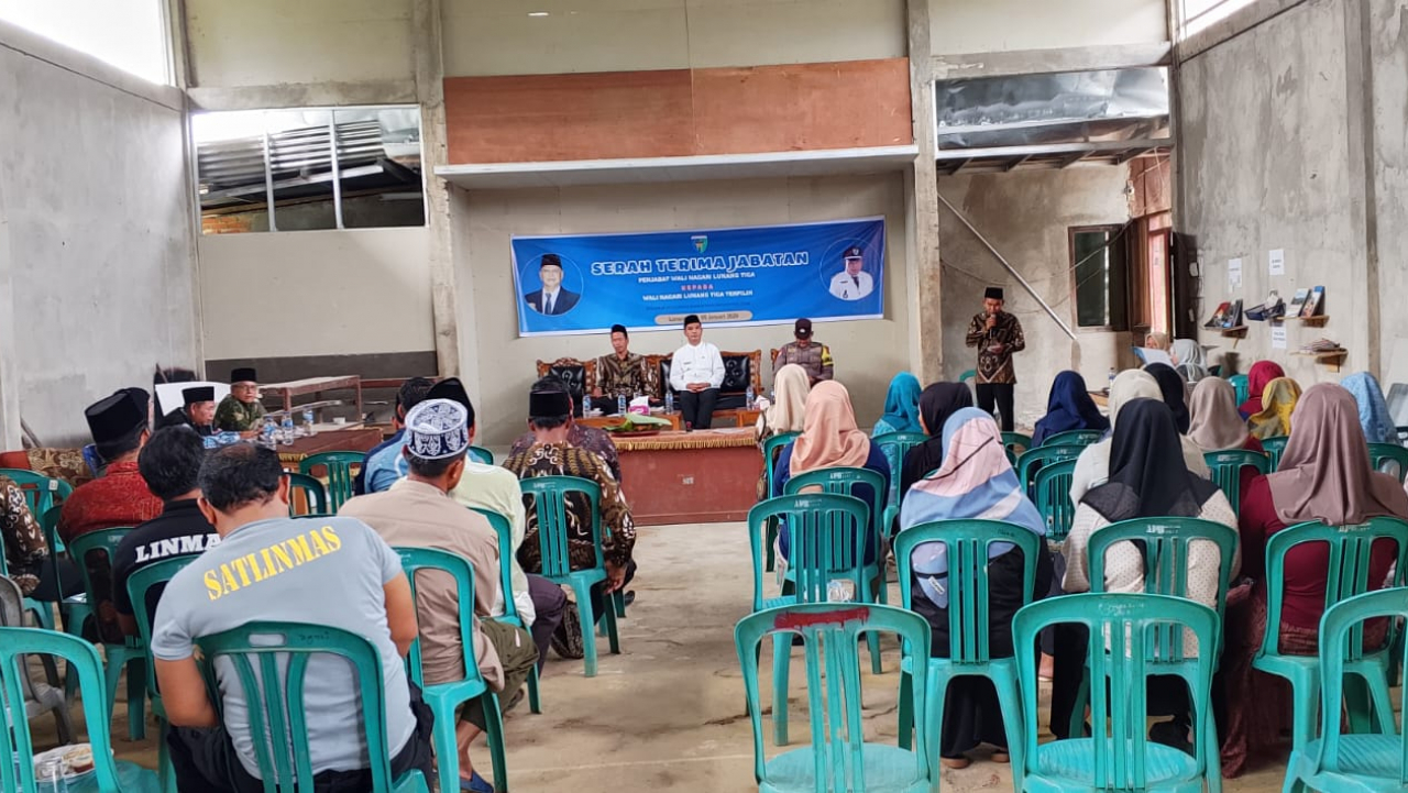 SERAH TERIMA JABATAN WALI NAGARI LUNANG TIGA