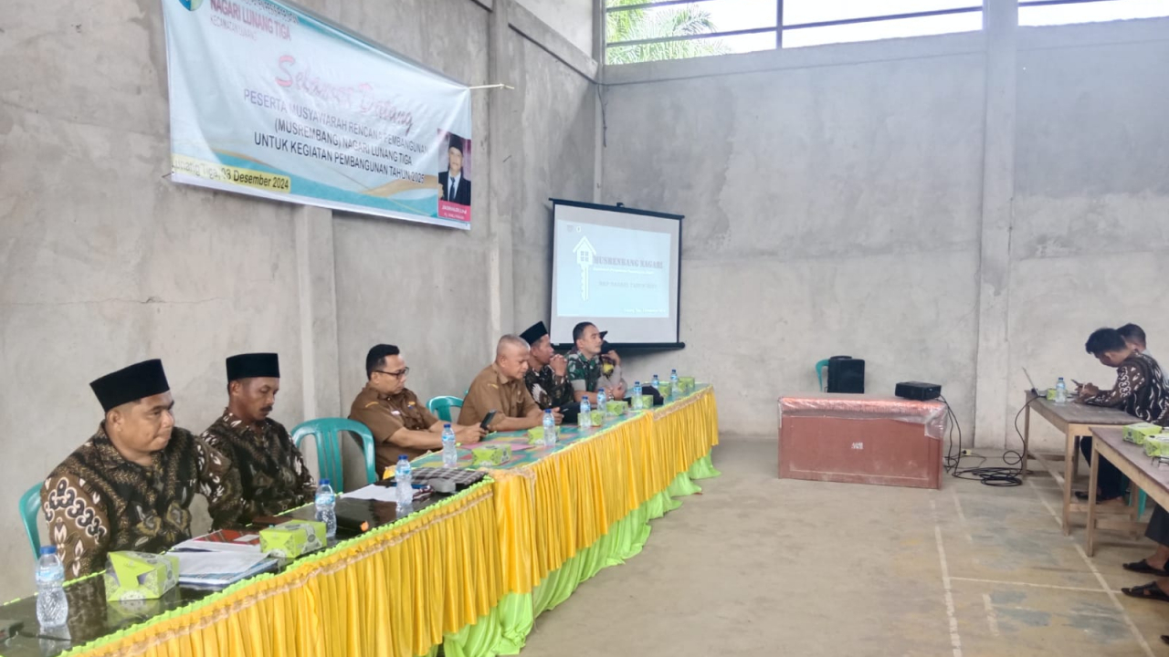 MUSYAWARAH PERENCANAAN PEMBANGUNAN (MUSRENBANG) NAGARI LUNANG TIGA