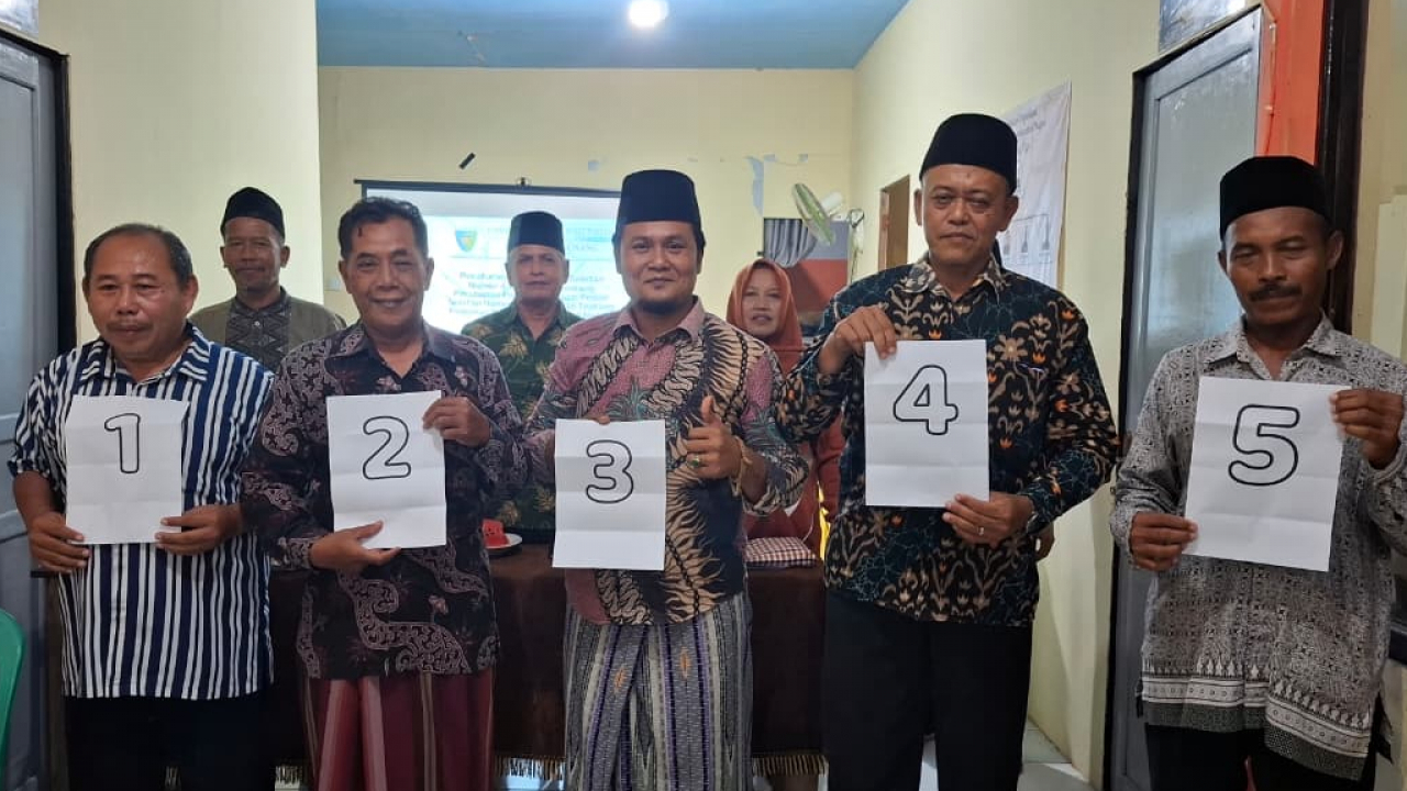 RAPAT PANITIA PENGUNDIAN NOMOR URUT CALON WALI NAGARI LUNANG TIGA