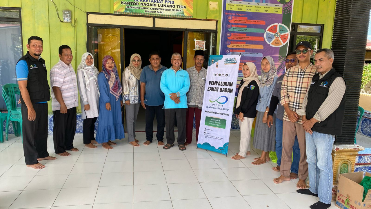 PENYALURAN BANTUAN ZAKAT PT SAPTA SENTOSA JAYA ABADI