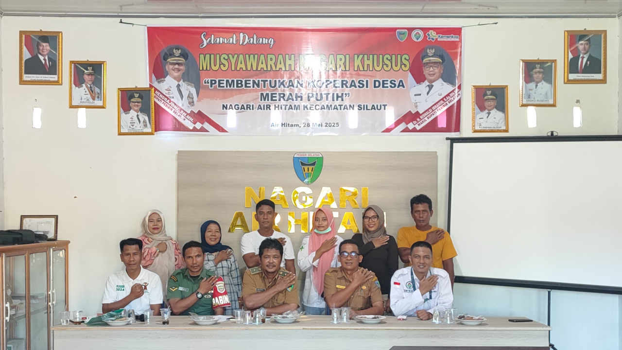 Musyawarah Nagari Khusus Pembentukan Koperasi "Merah Putih" di Nagari Air Hitam