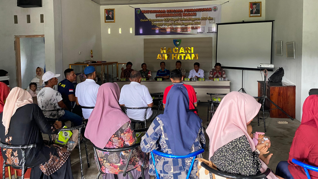 Musrenbang Penetapan RKP Nagari Air Hitam Tahun 2025 dan DU RKP Tahun 2026