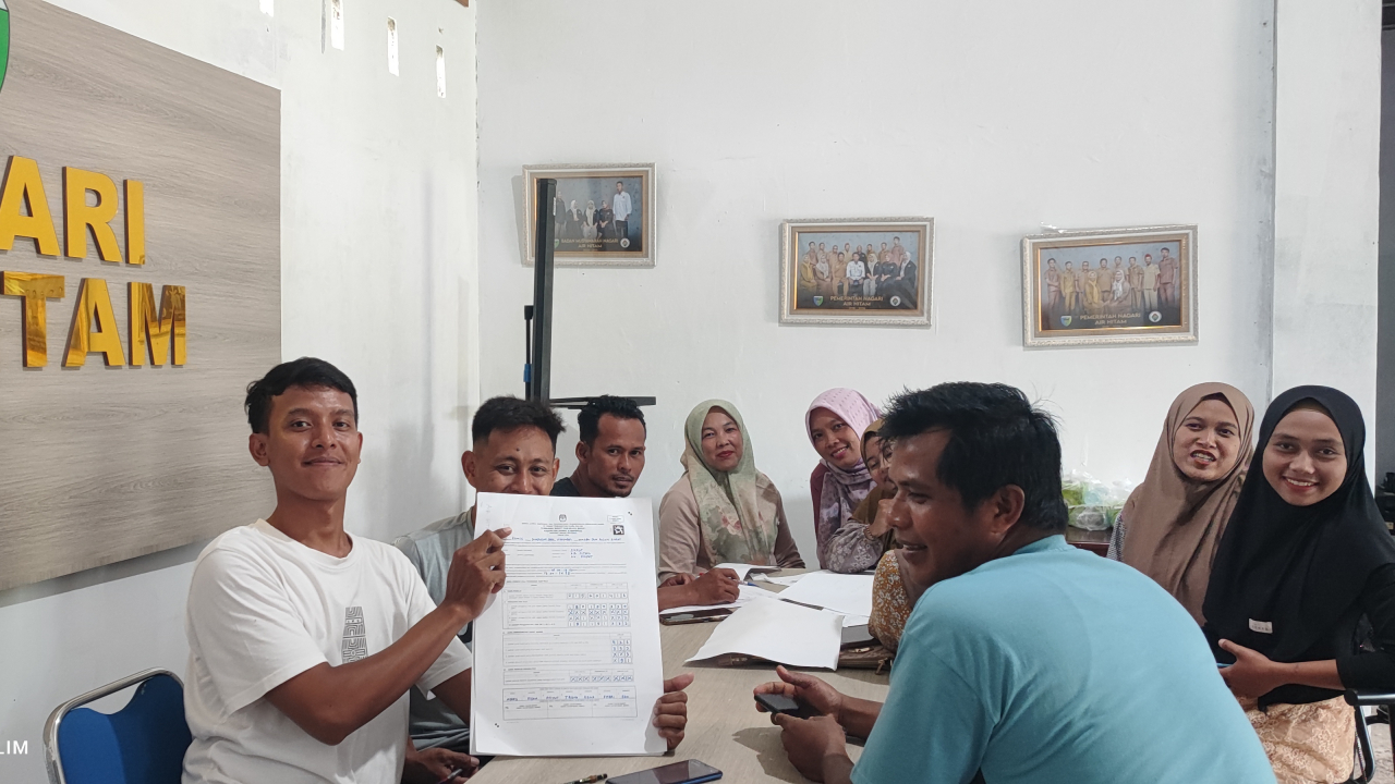 Simulasi Uji Beban Sirekap Tahap I di Kantor Wali Nagari Air Hitam