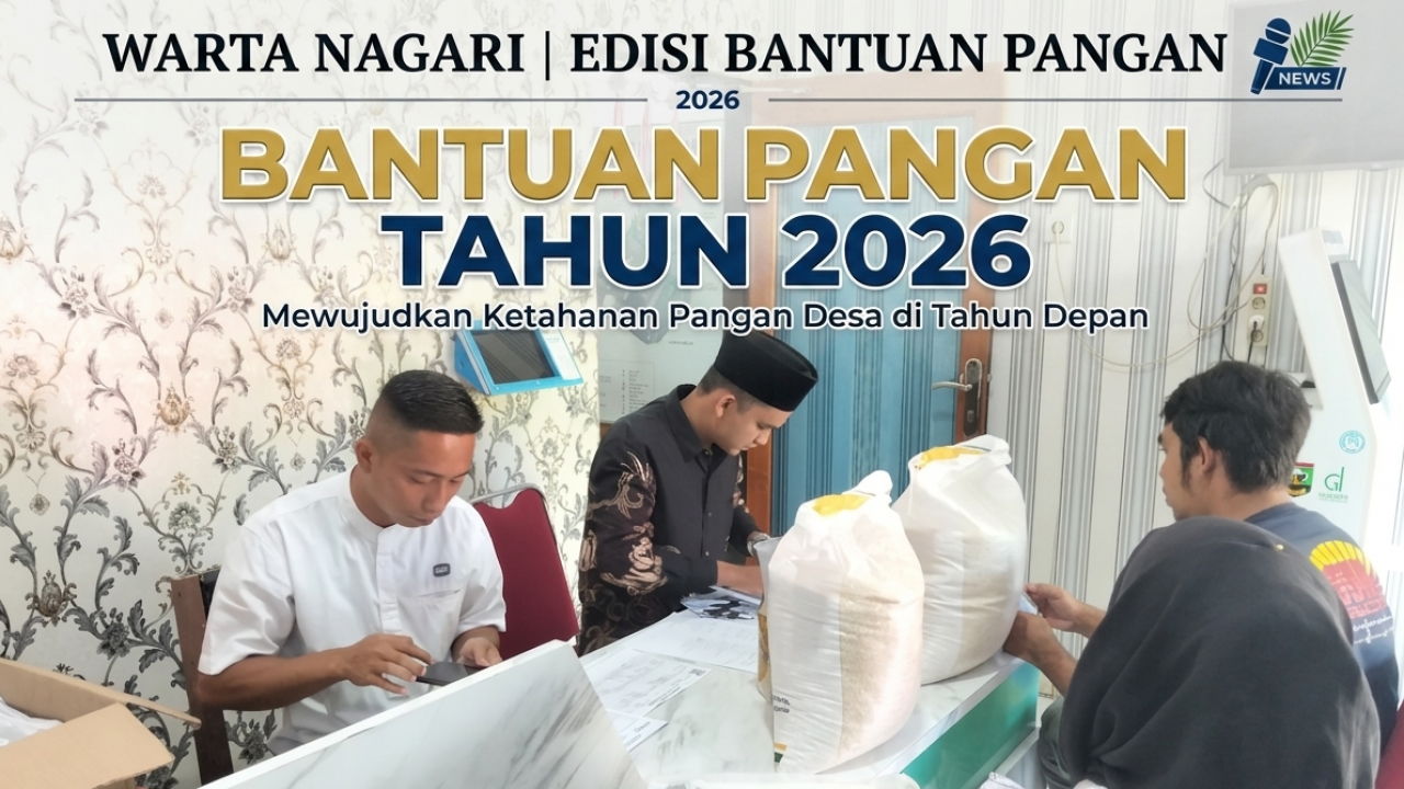Bantuan Pangan Nagari Kandang Baru Sasar Ratusan KK