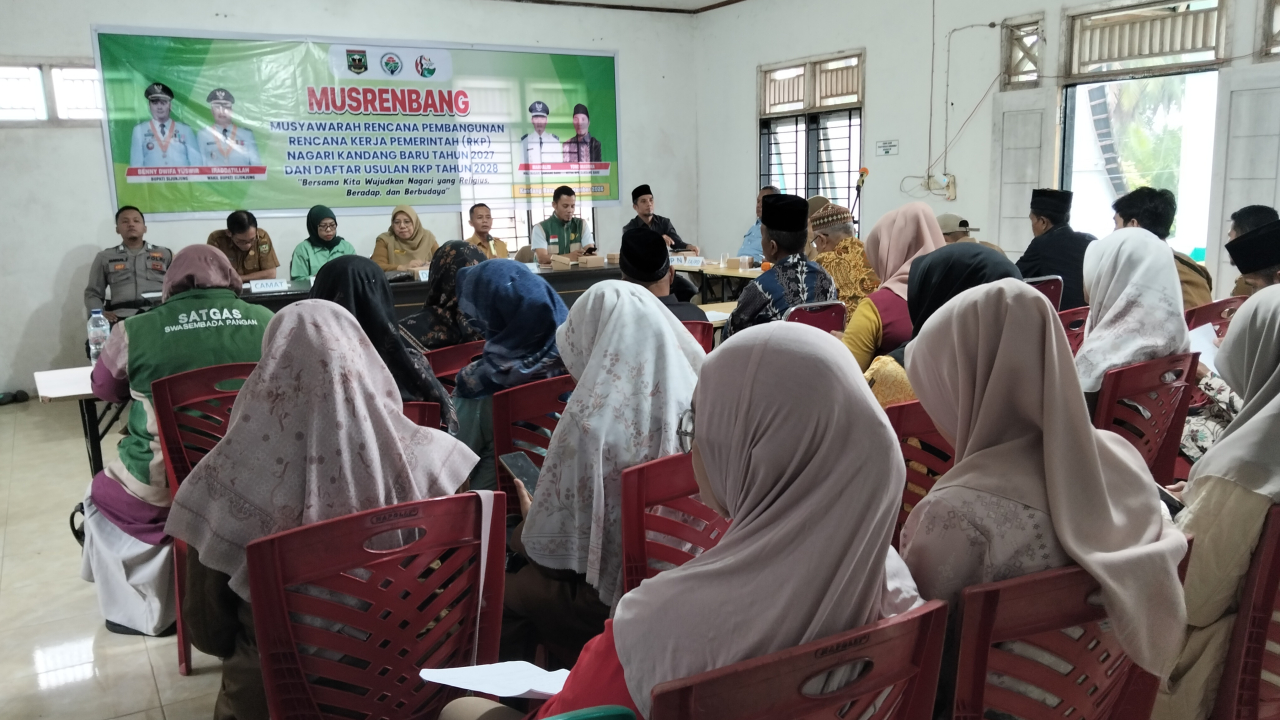 Musrenbang RKP Nagari Kandang Baru Tahun 2027 dan Daftar Usulan RKP Tahun 2028
