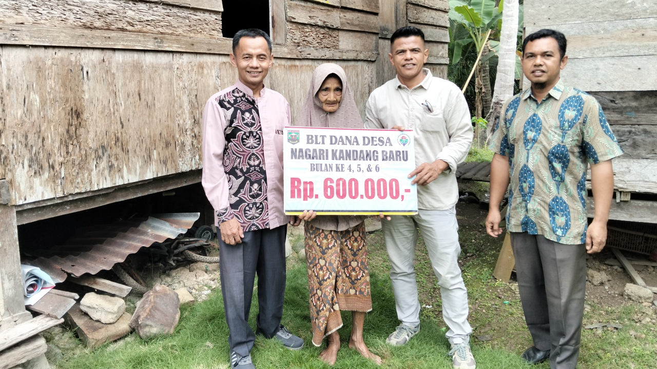 Penyerahan BLT Dana Desa TA 2026 Triwulan II di Nagari Kandang Baru