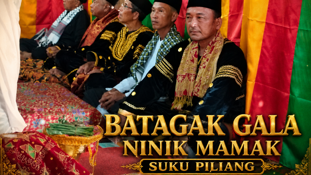 Prosesi Batagak Gala Ninik Mamak Suku Piliang di Kandang Baru