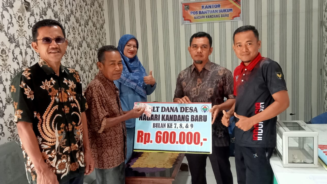 Penyaluran BLT DD Nagari Kandang Baru Sijunjung Tahun 2026