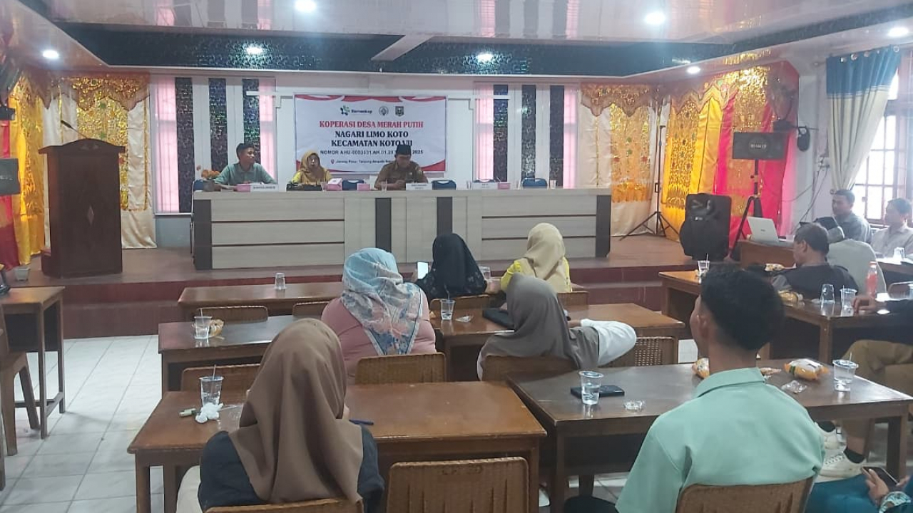 📰 MUSYAWARAH PERCEPATAN PEMBANGUNAN GERAI KOPERASI DESA MERAH PUTIH NAGARI LIMO KOTO