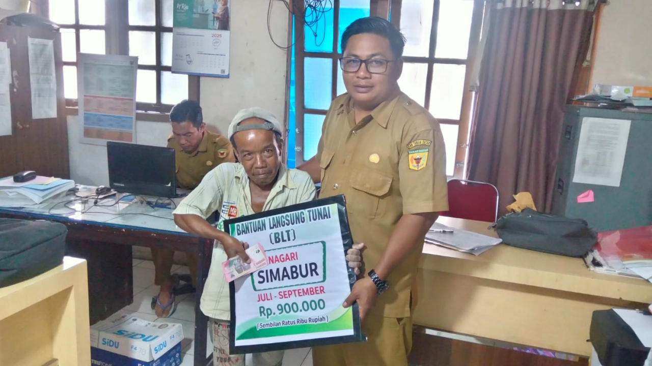Pelaksanaan Penyaluran BLT Tahap Ketiga di Nagari Simabur