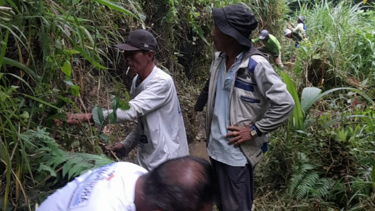 Kerja Bakti Perbaikan Irigasi di Jorong Tanjung Limau, Nagari Simabur