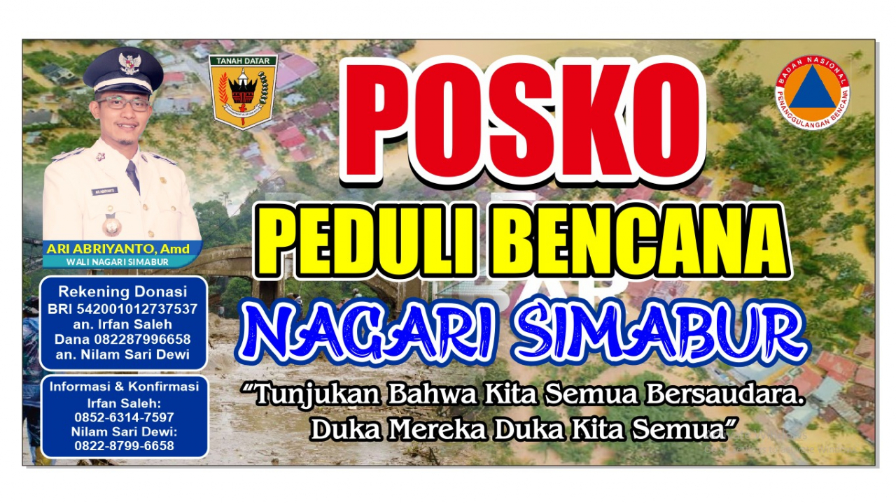 Nagari Simabur Galang Bantuan Korban Banjir Bandang Sumbar