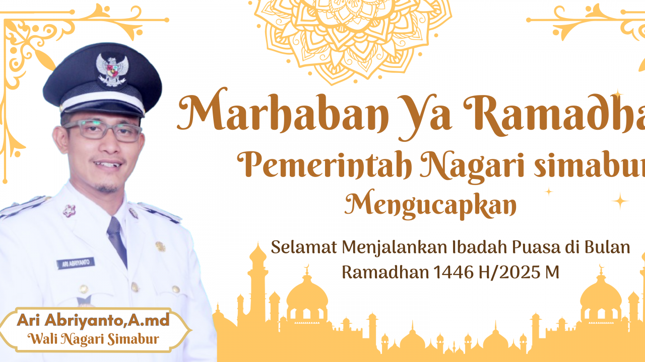 Himbauan Wali Nagari Simabur Menyambut Bulan Suci Ramadhan 1446 H