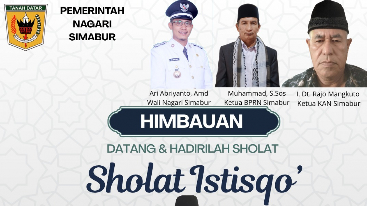 Pelaksanaan Shalat Istisqo di Nagari Simabur