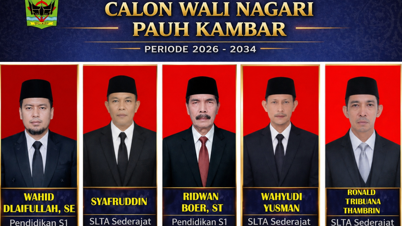 5 Calon Wali Nagari Pauh Kambar Lulus Seleksi Tambahan, 1 Peserta Tidak Lulus