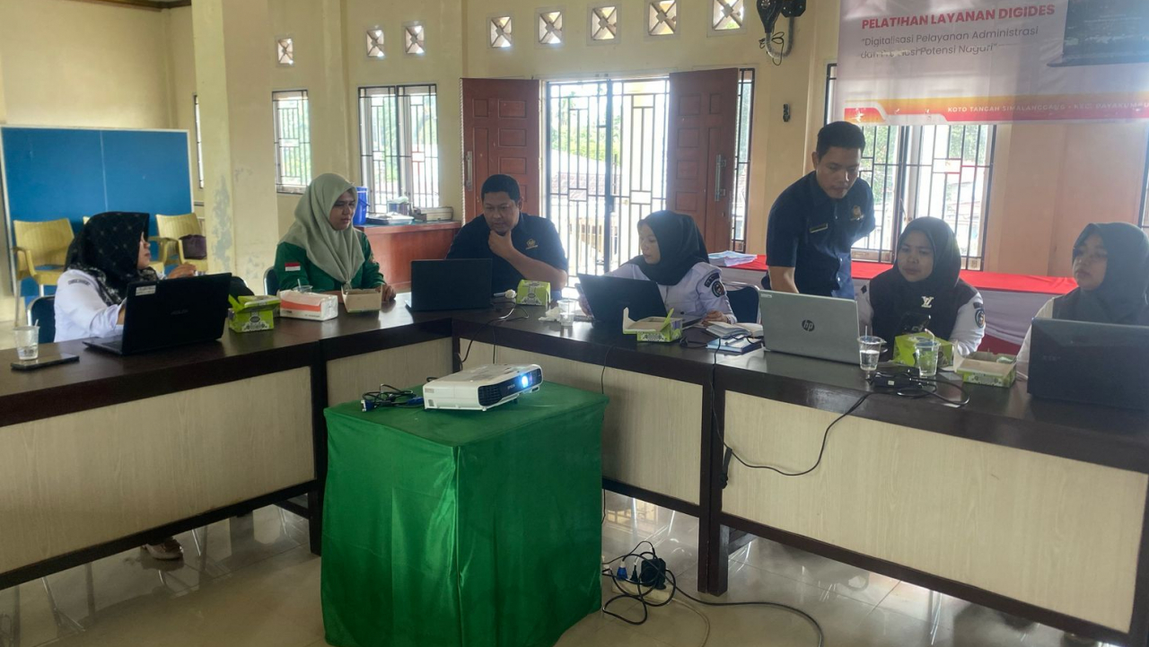 Kaur Keuangan Se-Kecamatan Payakumbuh Gelar Kelas Pajak Aplikasi Cortex di Nagari Koto Tangah Simalanggang