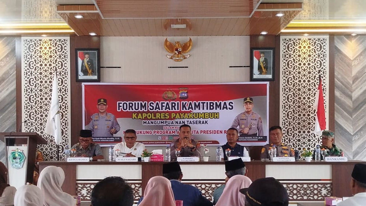 Safari Kamtibmas “Mangumpua Nan Baserak”, Kapolres Payakumbuh Pererat Silaturahmi dengan Masyarakat Koto Tangah Simalanggang