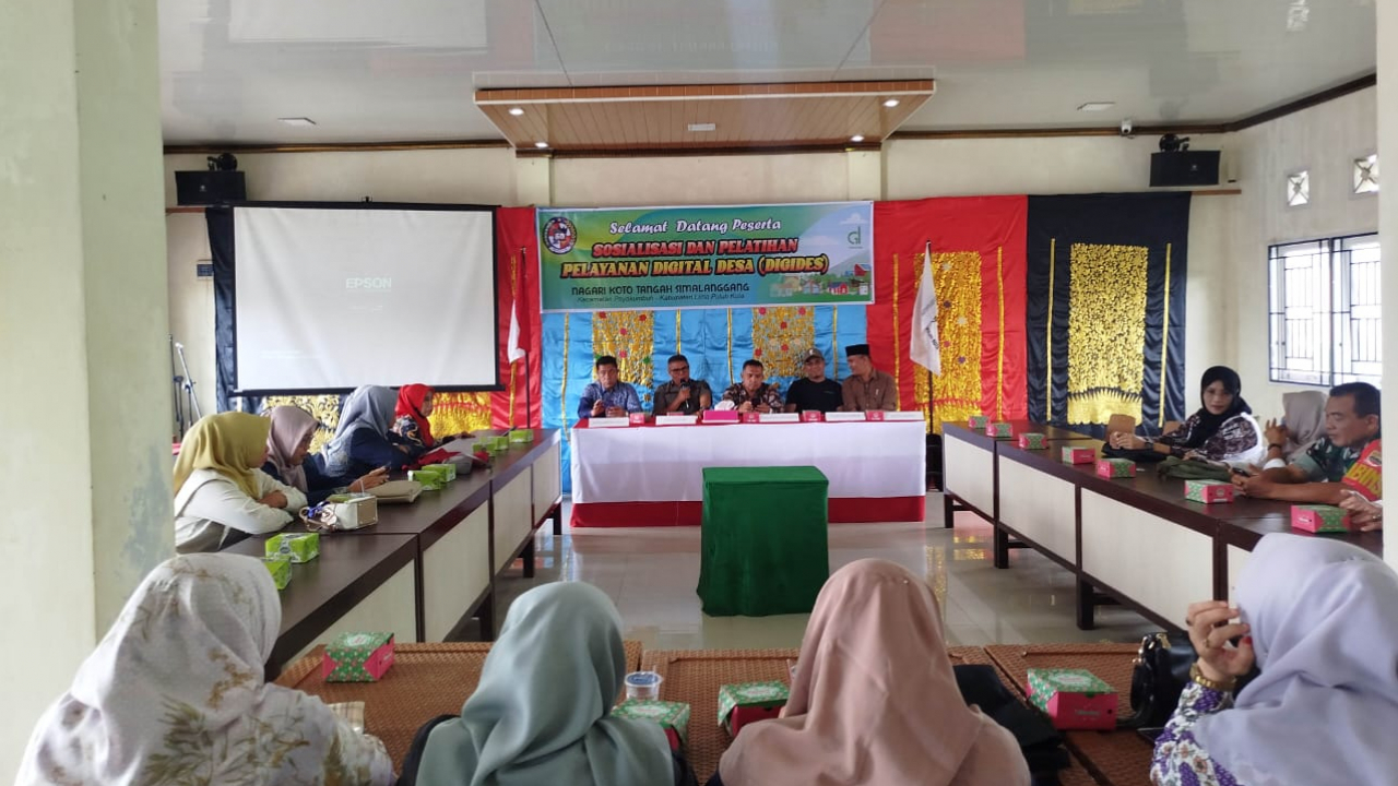 Koto Tangah Simalanggang Pionir Desa Digital di Lima Puluh Kota