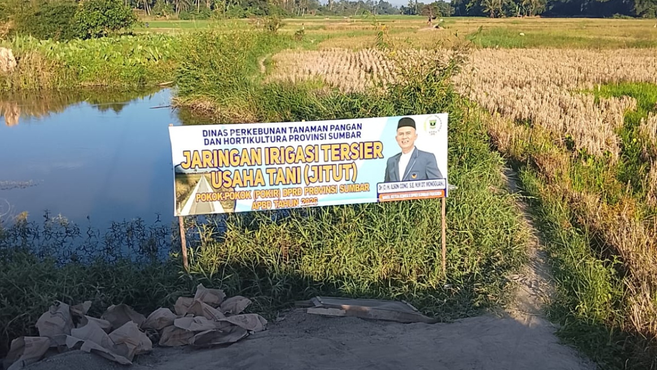 Tingkatkan Produktivitas Petani, Pokir H. Ilson Cong Hadirkan Penataan JITUT di Koto Tangah Simalanggang