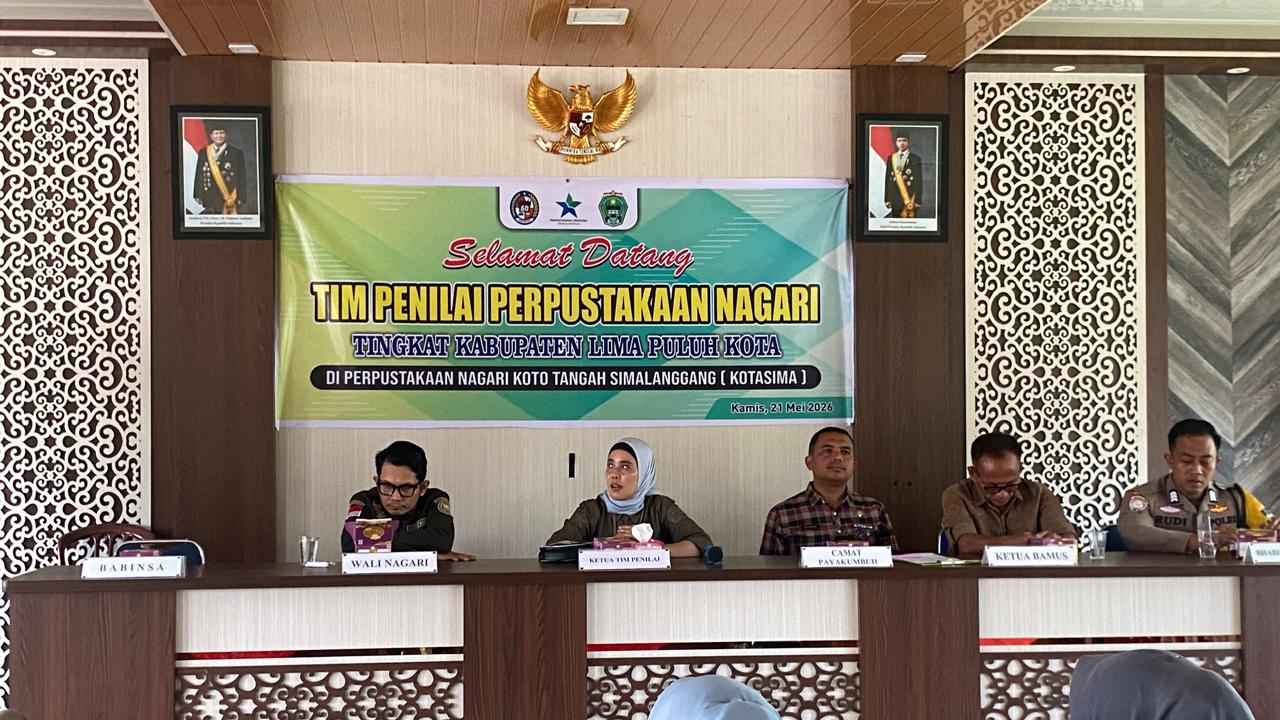 Pustaka Kotasima Lolos 6 Besar di tahun 2026, Bukti Keseriusan Nagari Koto Tangah Simalanggang Majukan Literasi