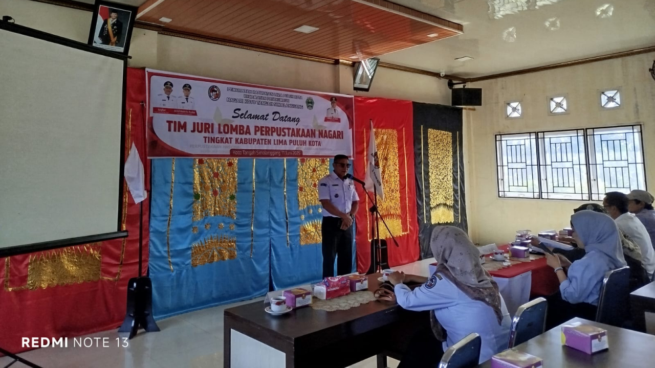 Pustaka Nagari Koto Tangah Simalanggang Lolos 6 Besar Kabupaten Limapuluh Kota