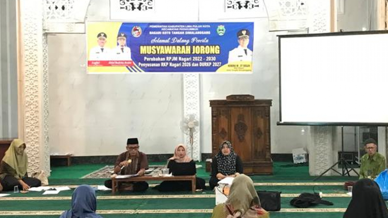 Pelatihan Adat dan Pelestarian Lingkungan Muncul dalam Musyawarah RPJM Kapalo Koto