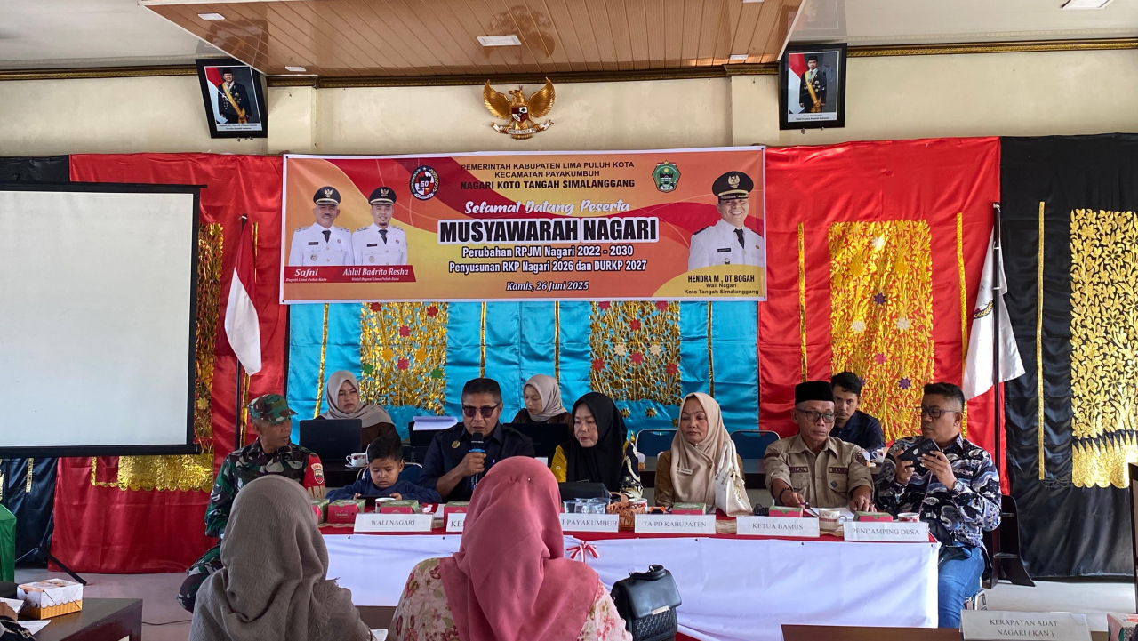 Musyawarah Nagari terkait perubahan RPJM