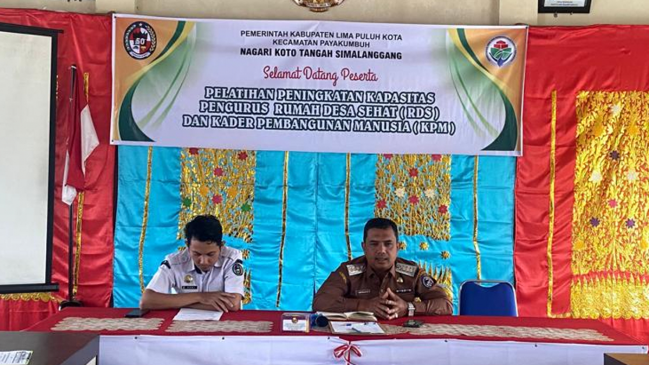 Penguatan Peran RDS dan KPM, Nagari Koto Tangah Simalanggang Laksanakan Pelatihan Bersama Instansi Terkait