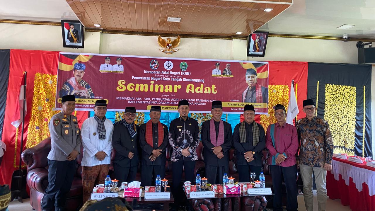 Sinergi KAN dan Pemerintah Nagari Koto Tangah Simalanggang Perkuat Adat Sabatang Panjang Berbasis ABS–SBK