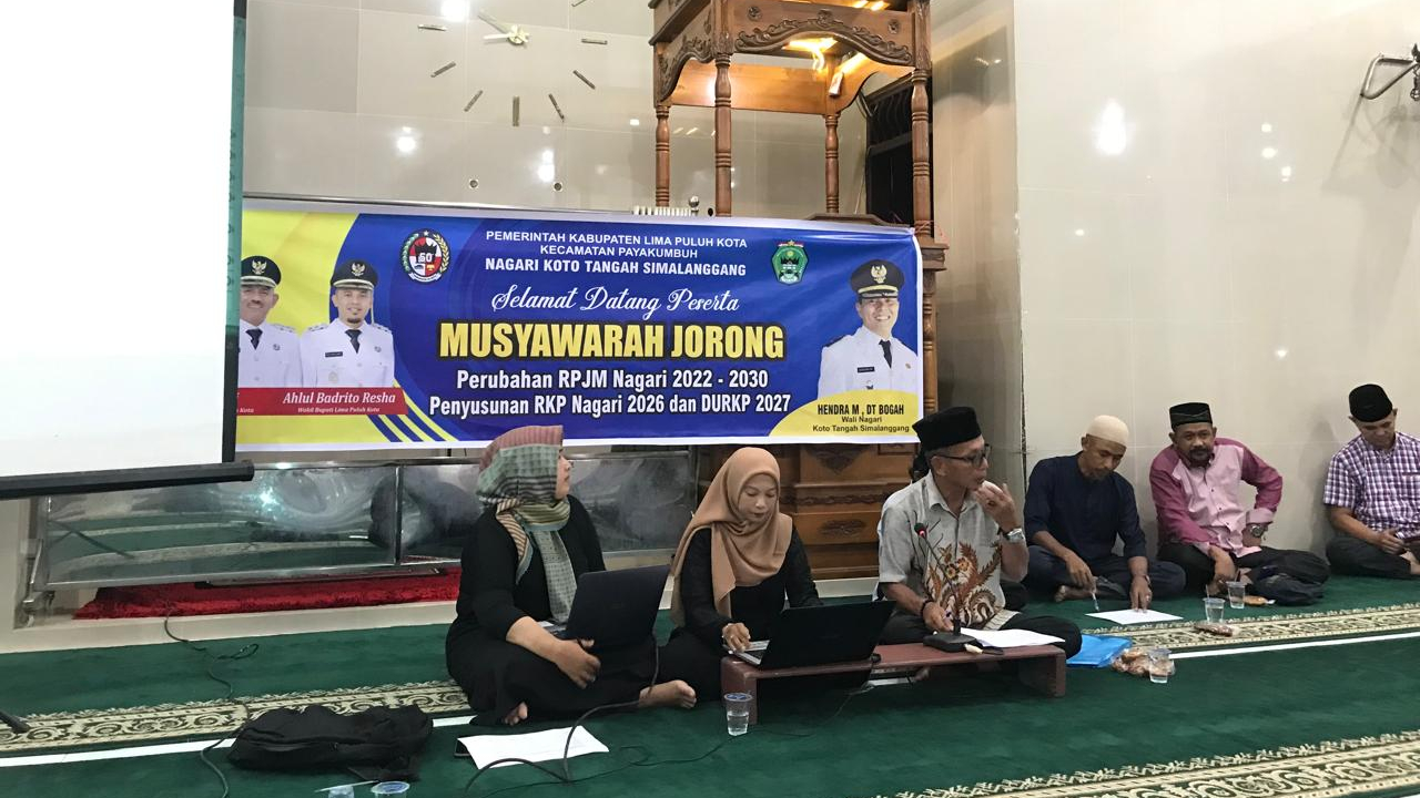 Musyawarah Jorong Ketiga Digelar di Batu Nan Limo, Usulan Warga Jadi Fondasi RPJM 2022–2030