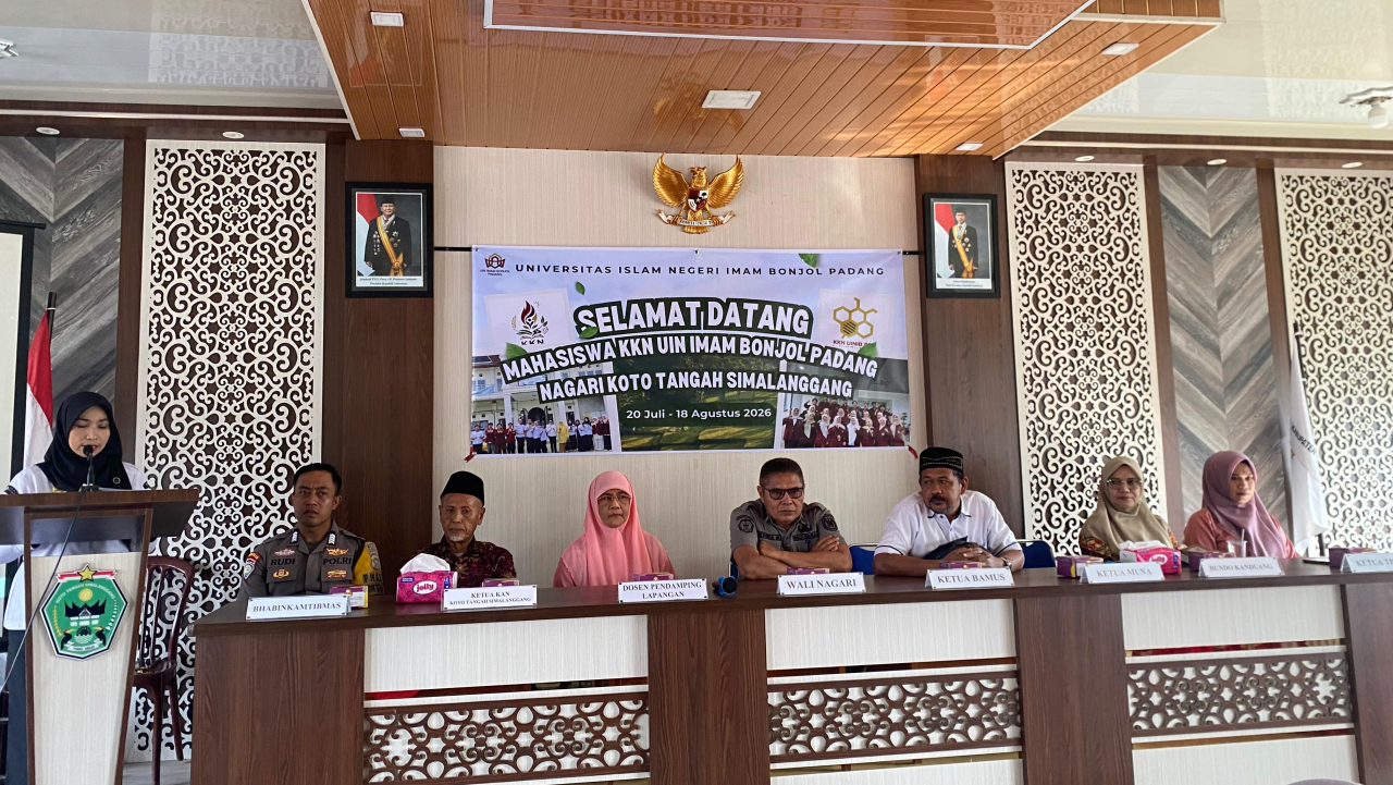 Kehadiran Mahasiswa KKN UIN Imam Bonjol Padang Disambut Hangat oleh Pemerintah dan Lembaga Nagari Koto Tangah Simalanggang