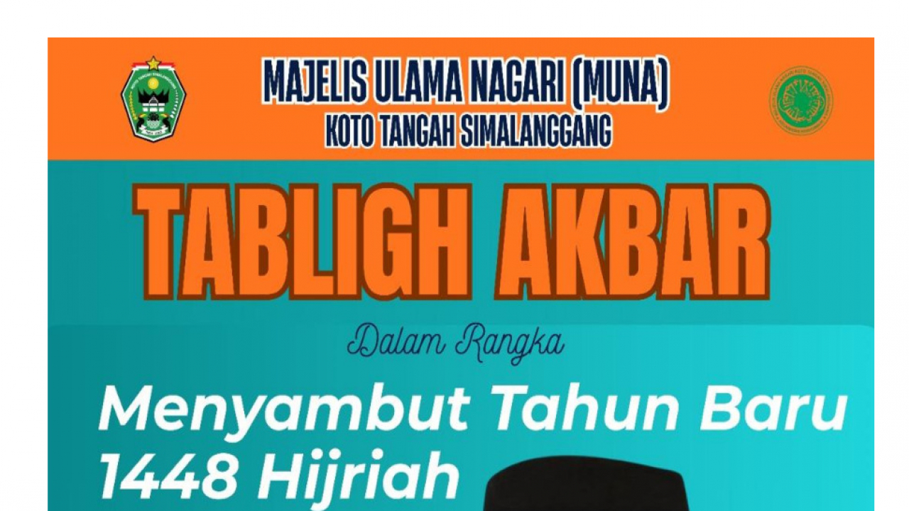 Himbauan dan Informasi Perubahan Lokasi Tabligh Akbar Bersama Ustad Ocu di Lapangan Tigo Selo