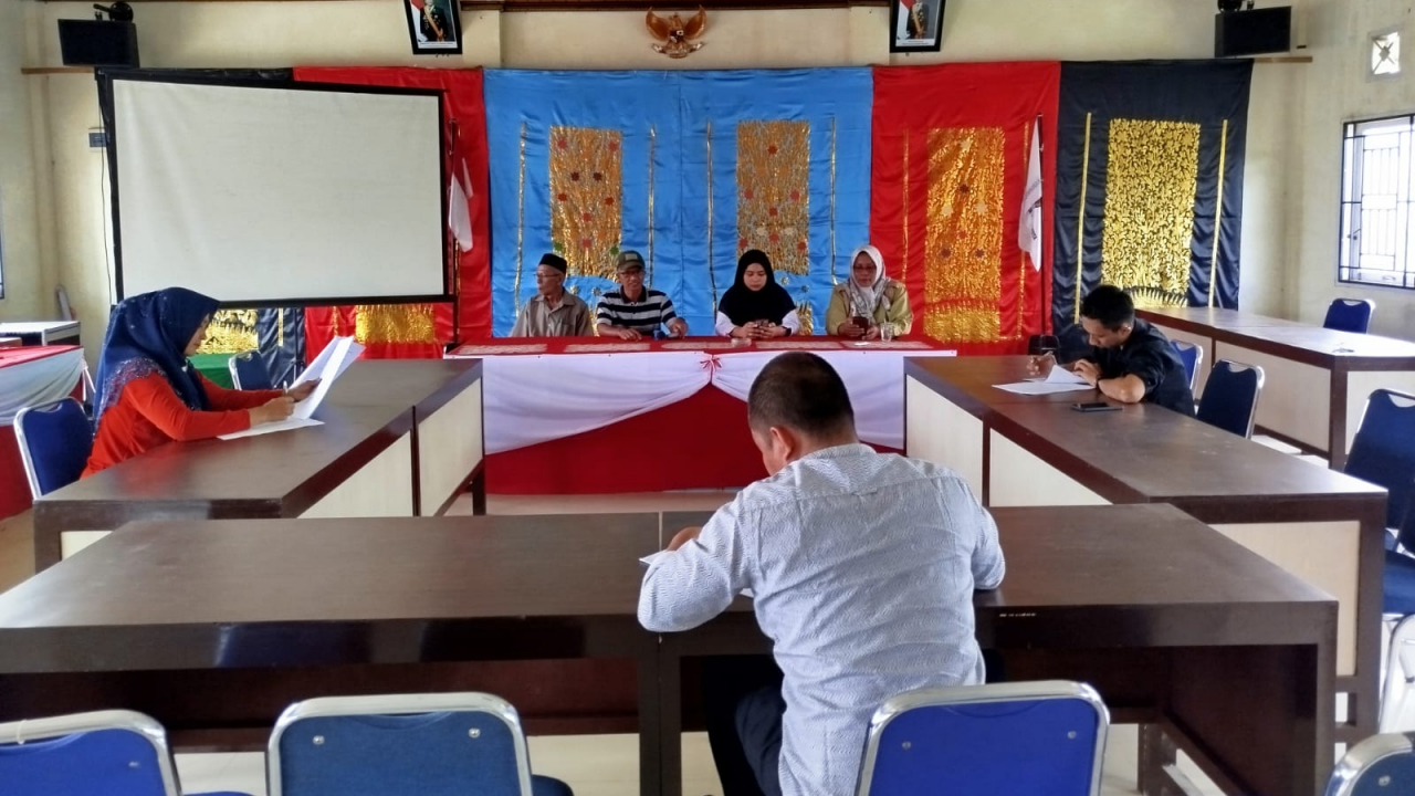Tes Tertulis Penjaringan Kepala Jorong Kapalo Koto Berjalan Tertib dan Transparan