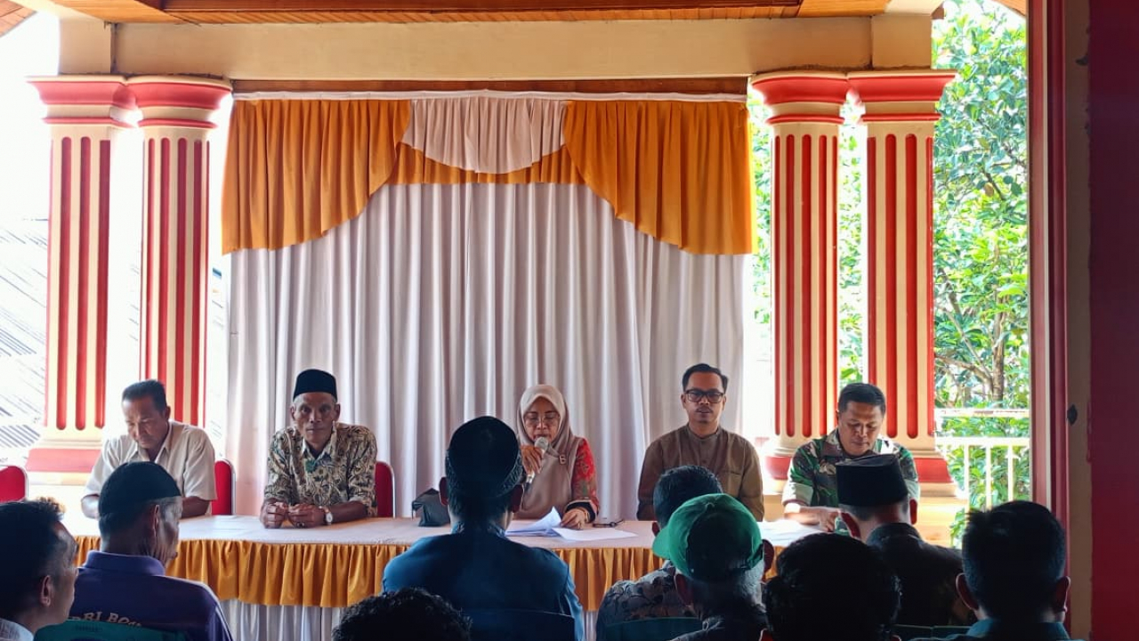 Musyawarah Pembentukan Kelompok Sadar Hukum (KADARKUM) dan Pos Bantuan Hukum (POSBANKUM) Nagari Bomas Koto Baru Kecamatan Sungai Pagu Kabupaten Solok Selatan