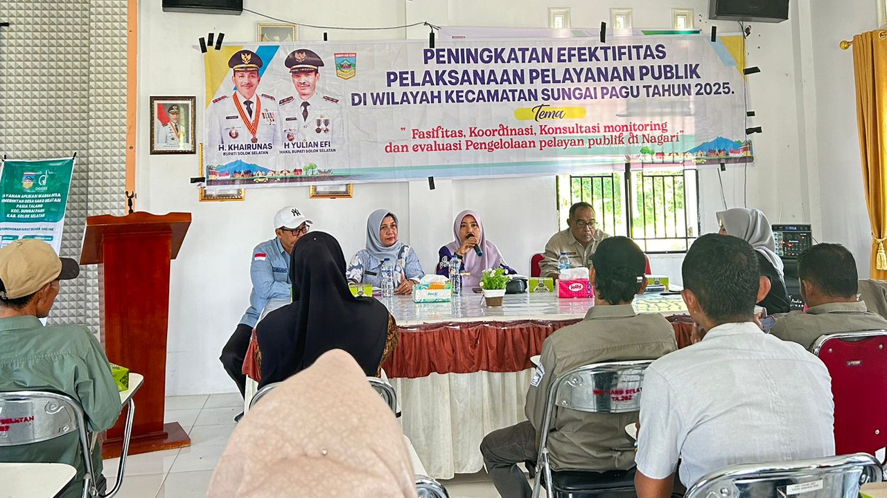 tingkatkan efektifitas pelayanan publik  tim kecamatan sungai pagu turun ke nagari