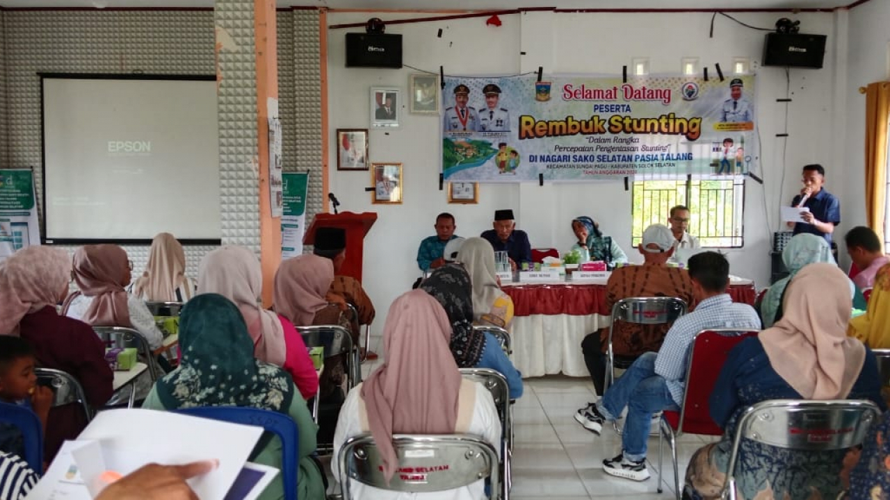 Upaya Percepatan Penurunan stunting ,Nagari Sako Selatan lakukan rembuk stunting