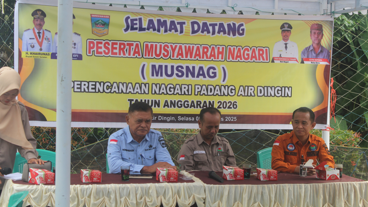 NAGARI PADANG AIR DINGIN GELAR MUSYAWARAH NAGARI PENYUSUNAN PERENCANAAN PEMBANGUNAN TAHUN 2026