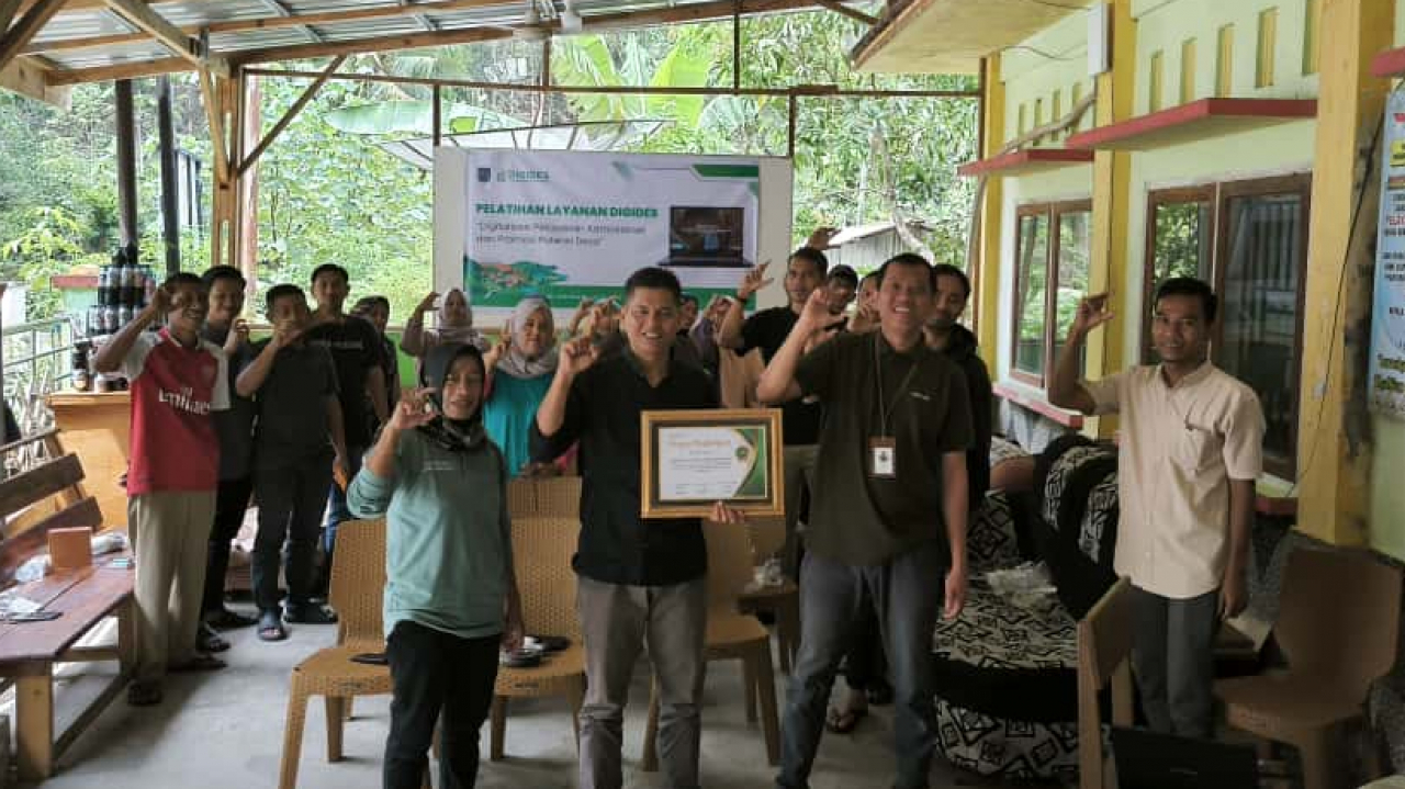 Sosialisasi Layanan Online Digides di Desa Silungkang Oso