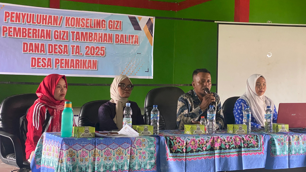 Pemerintah Desa Penarikan Gelar Penyuluhan dan Pemberian Gizi Tambahan Balita Tahun 2025