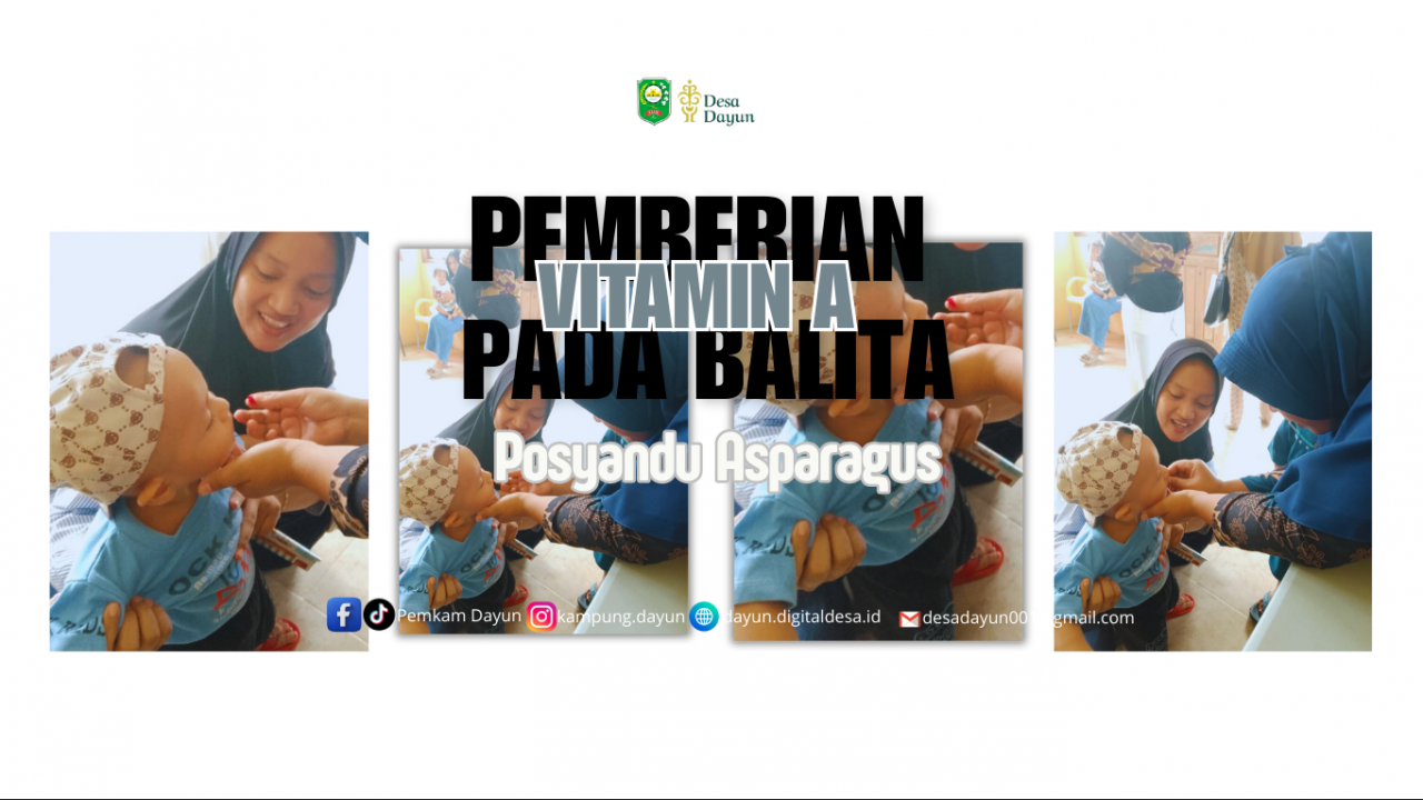 Vitamin A Gratis! Balita Sehat di Posyandu Asparagus