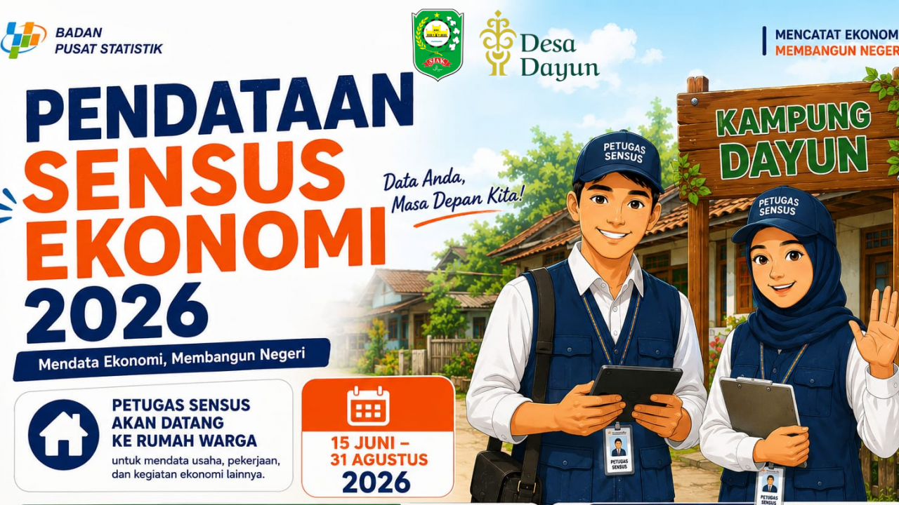 Data Anda, Masa Depan KIta Mari Sukseskan Pendataan Sensus Ekonomi 2026