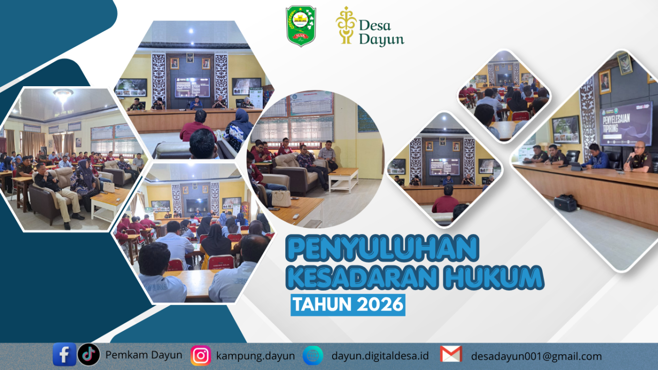 Penyuluhan Hukum Aparatur Kampung Dayun Siak Tahun 2026