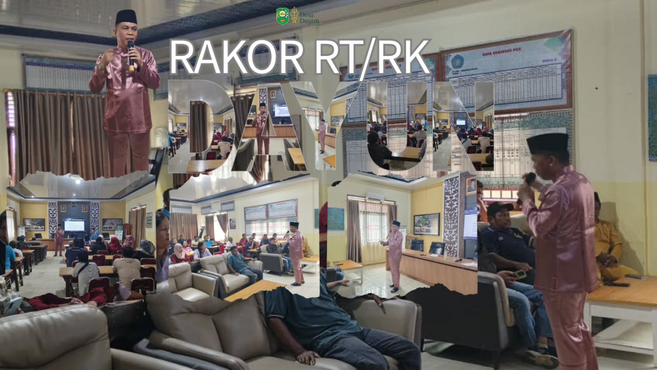 Perkuat Sinergi Tata Kelola Desa, Kampung Dayun Gelar Rakor Bersama Seluruh RT dan RK