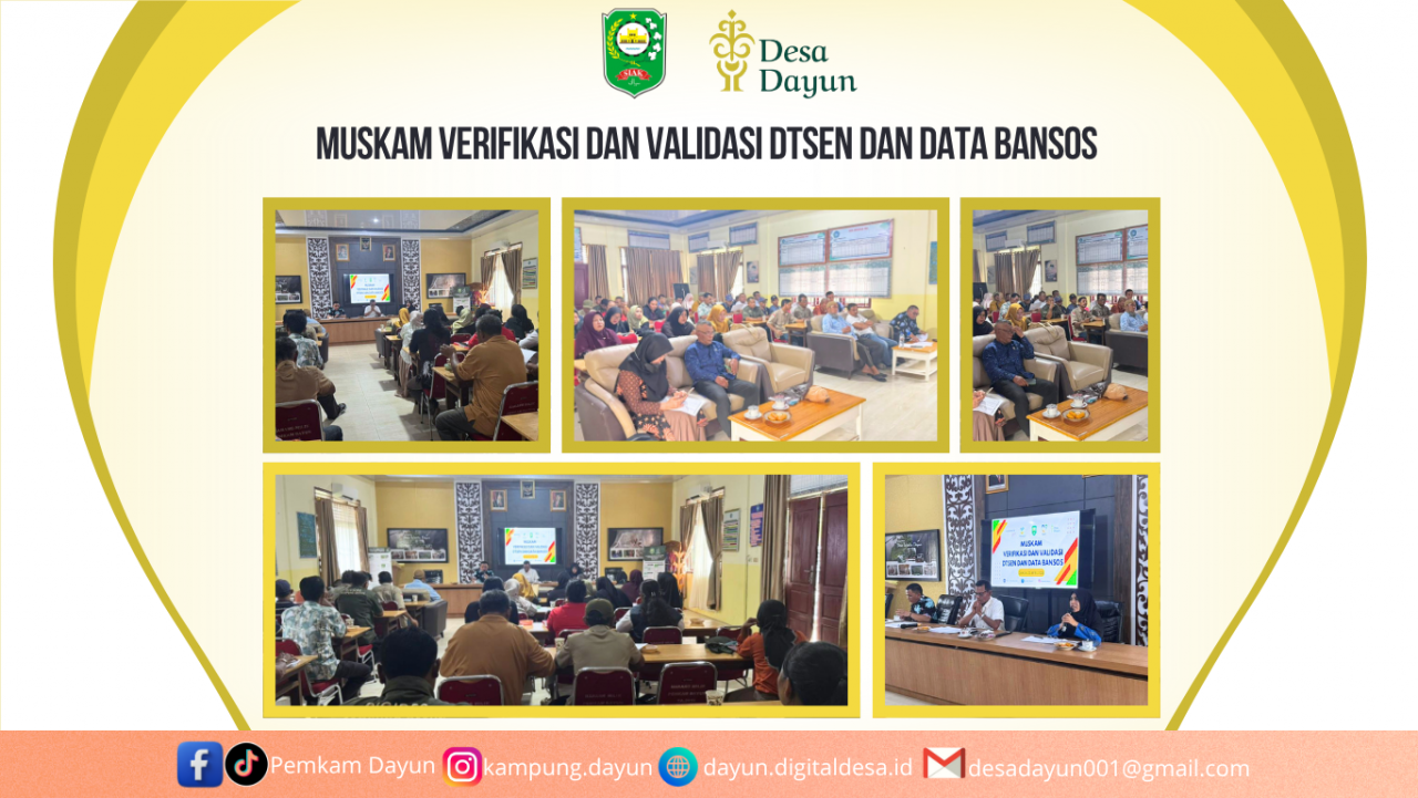 Memperkuat Akurasi Data Kemiskinan, Kampung Dayun Gelar Musyawarah Verifikasi DTKS dan Bantuan Sosial